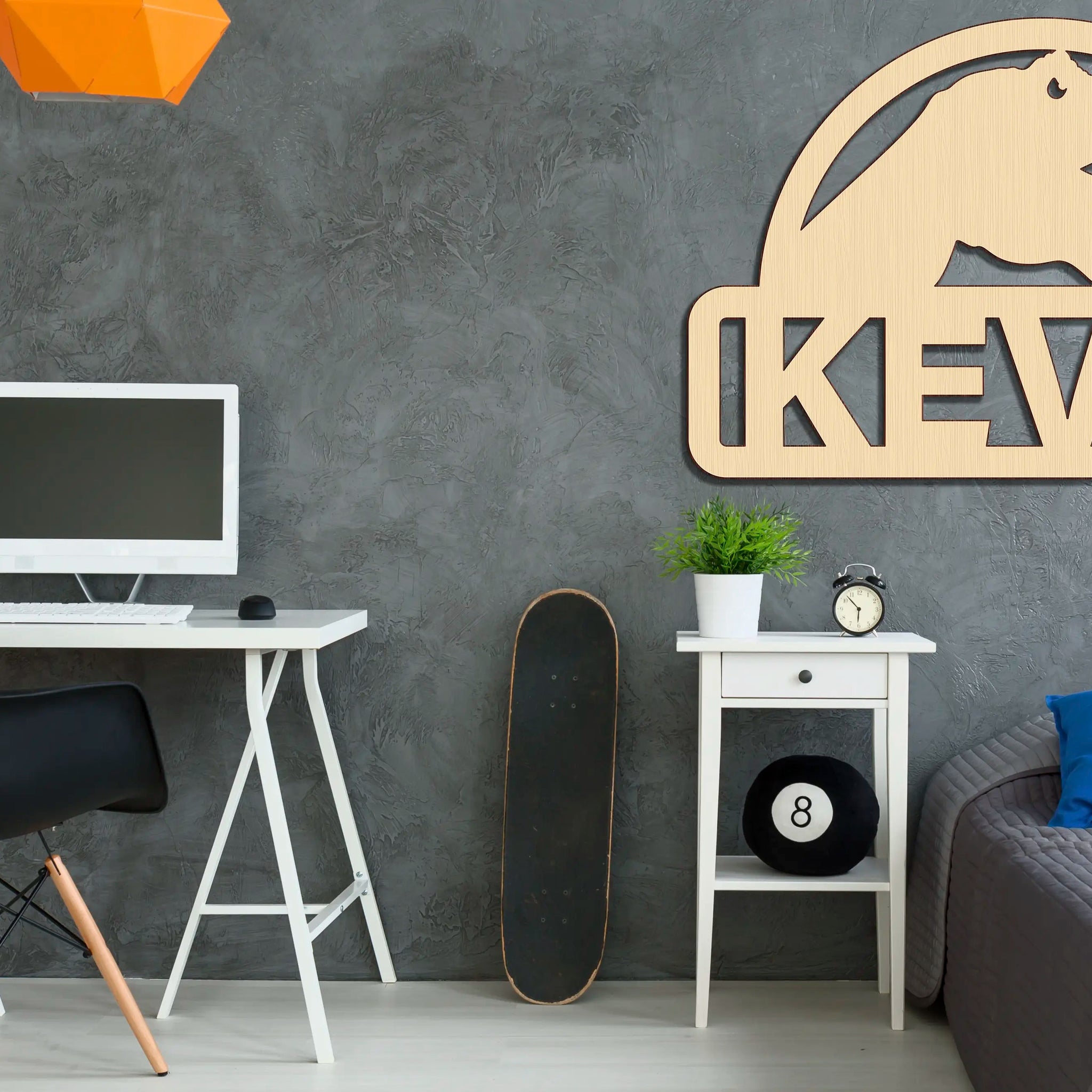 Custom Dinosaur Boy Dino Jurassic Wood Cutout Unpainted Name Raw Shape Sign Baby Shower Personalized Gift Wall Decor 1/5 thick - Print Star Group LLC